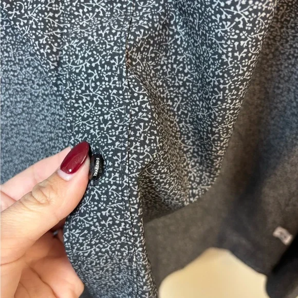 7DIAMONDS‎ Nolan 4 Way Stretch Long Sleeve Button Down Shirt Black Large - Picture 7 of 9